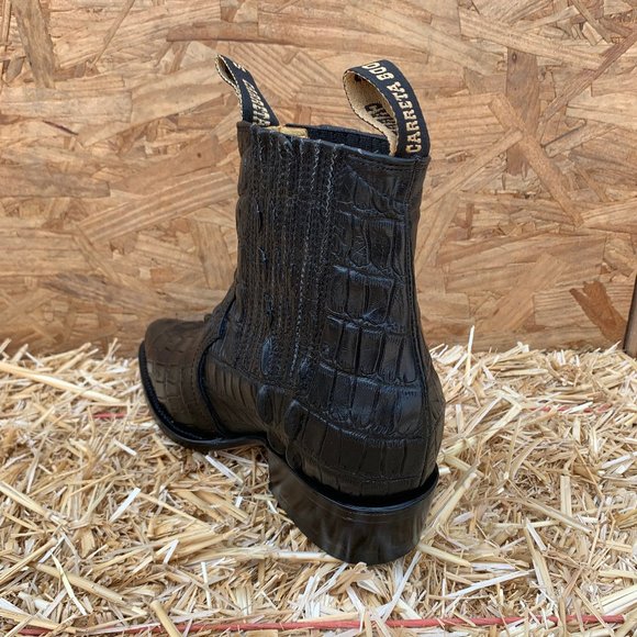 Men's Western Cowboy Half boot Crocodile Print Leather Botín Coco FREE SHIPPING - Picture 3 of 6